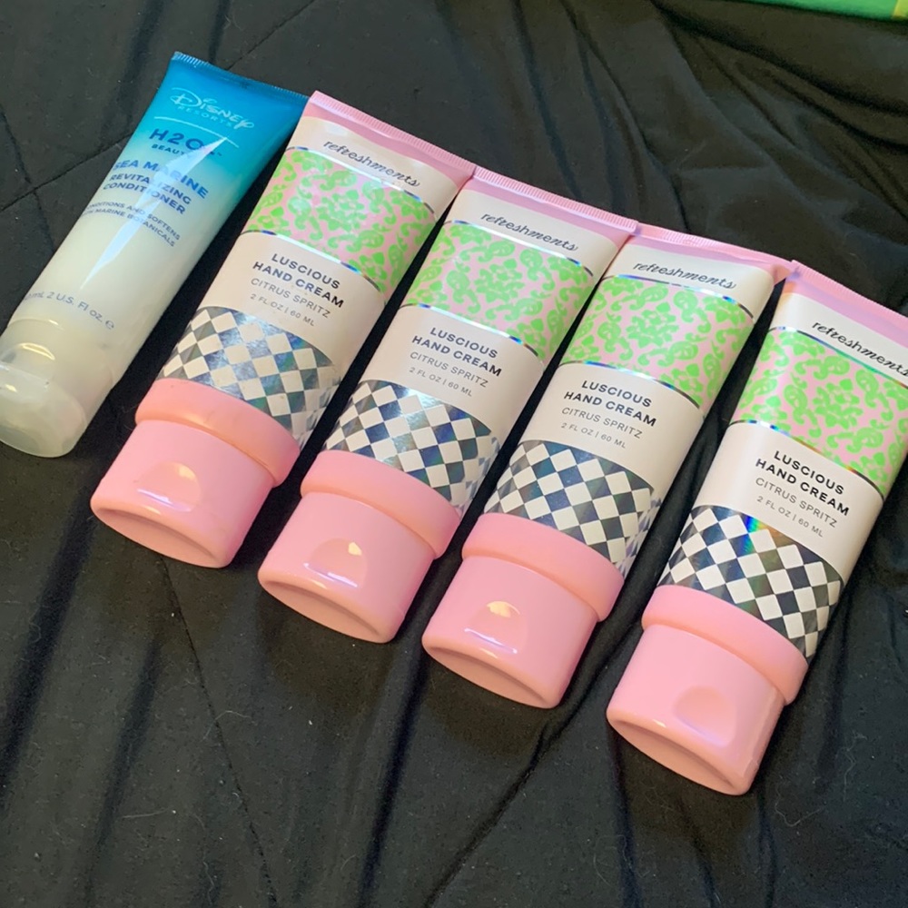 4 Hand creams and 1 Conditioner